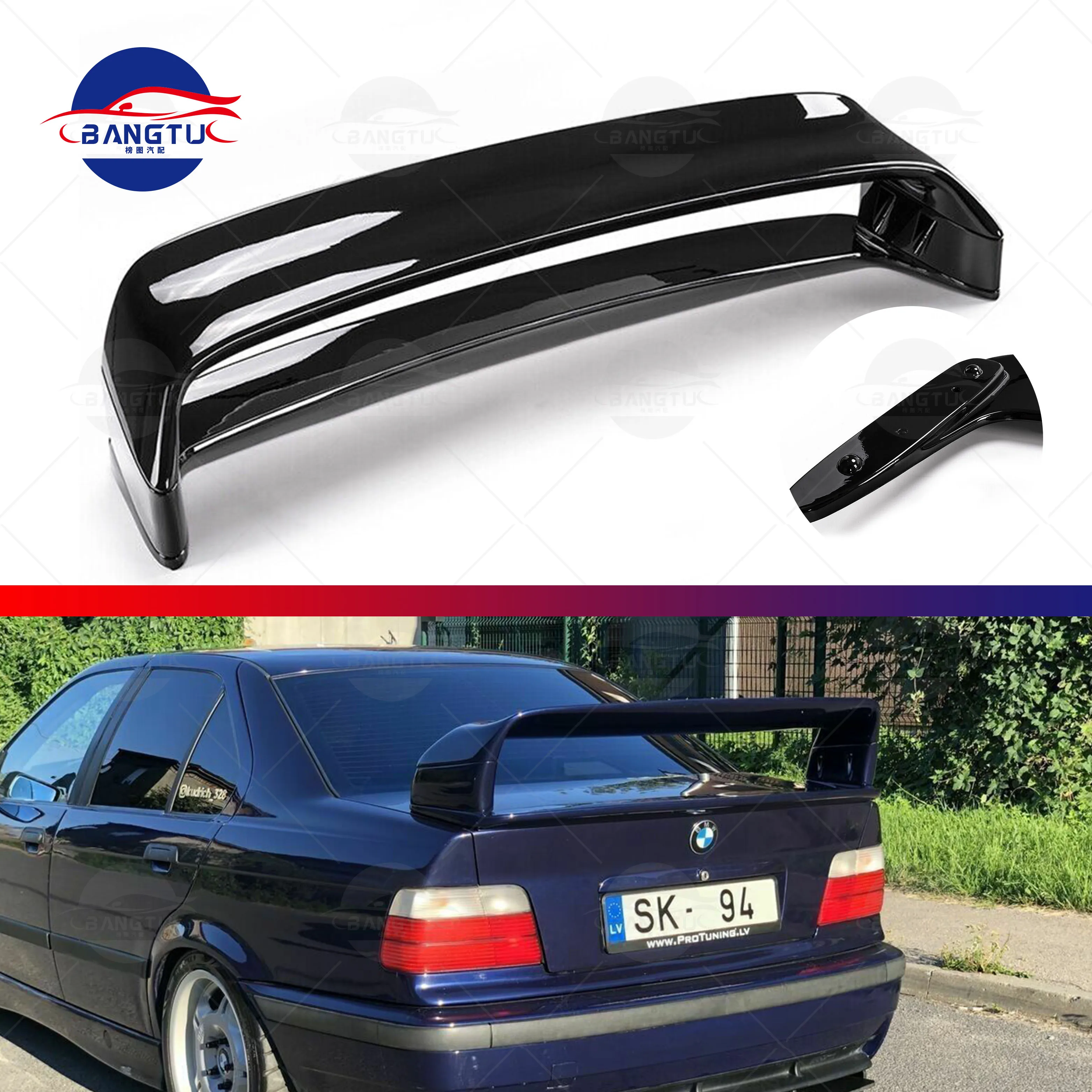 E36 Hot sell Rear Spoiler Fit for BMW 3 Series GT style