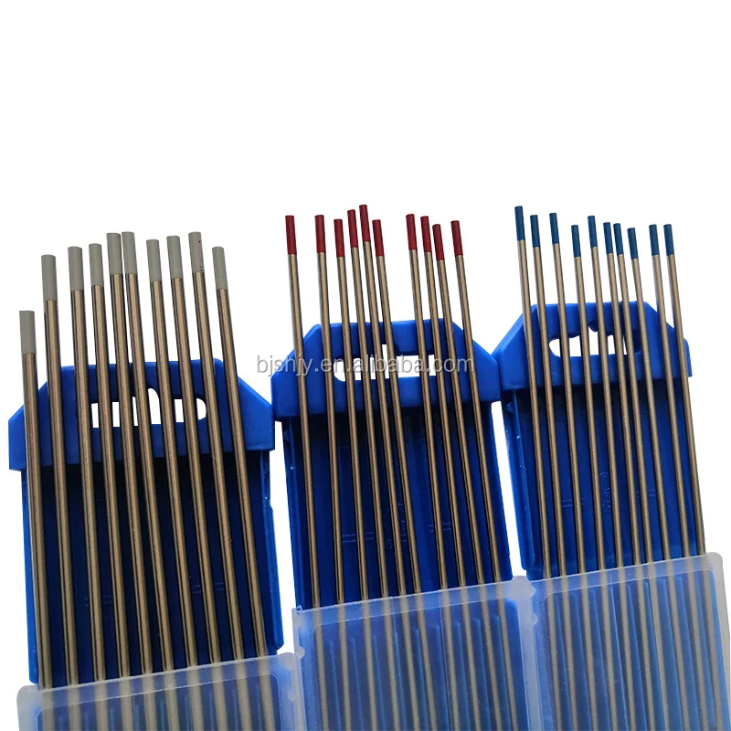 Factory price short wolfram tungsten electrode rods tig welding tungsten electrodes baoji manufacturers