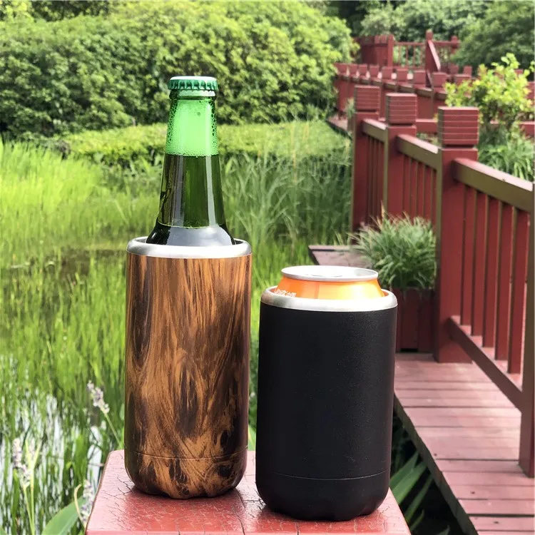 Экологически чистый, изготовленный на заказ, из нержавеющей стали, тонкий холодильник, вакуумный держатель для напитков