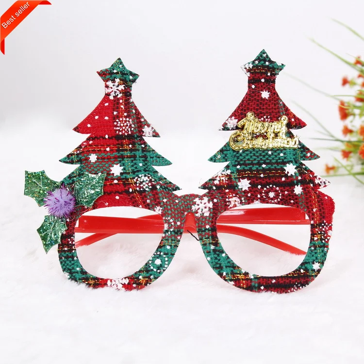 Wholesale Custom High Quality Christmas Theme Party Glasses Make Decoration Creative Glasses Frame Funny Gifts Party