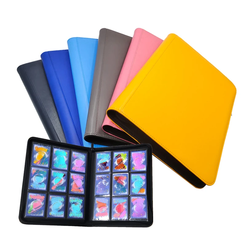 9 карманных карт из полиуретана, переплет для игры, бейсбол, топ-погрузчик, фото, коллекторы, фотовспышка, торговая карта, папка с застежкой-молнией