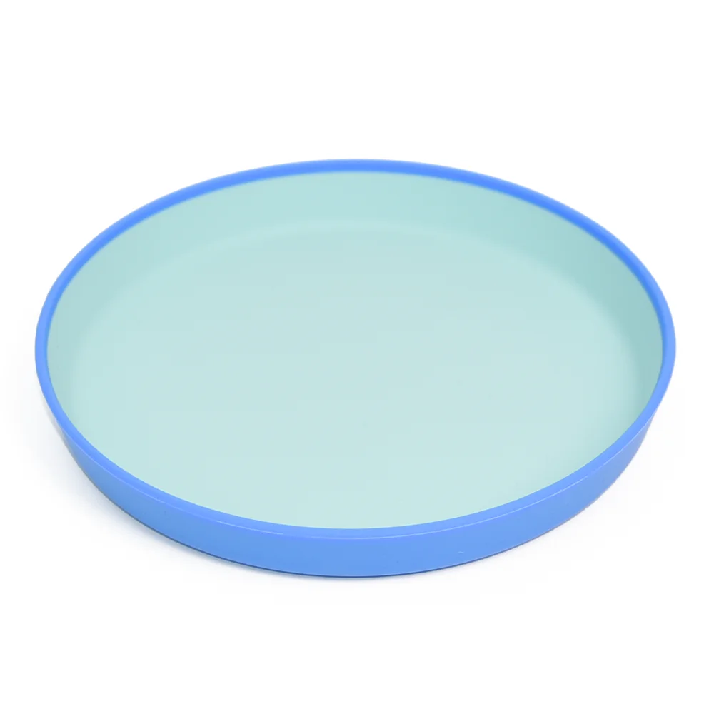 Custom Bpa Free Food Safe Silicone Children Kids Divided Dish Feeding Cute Round Shape Baby Silicone Plate
