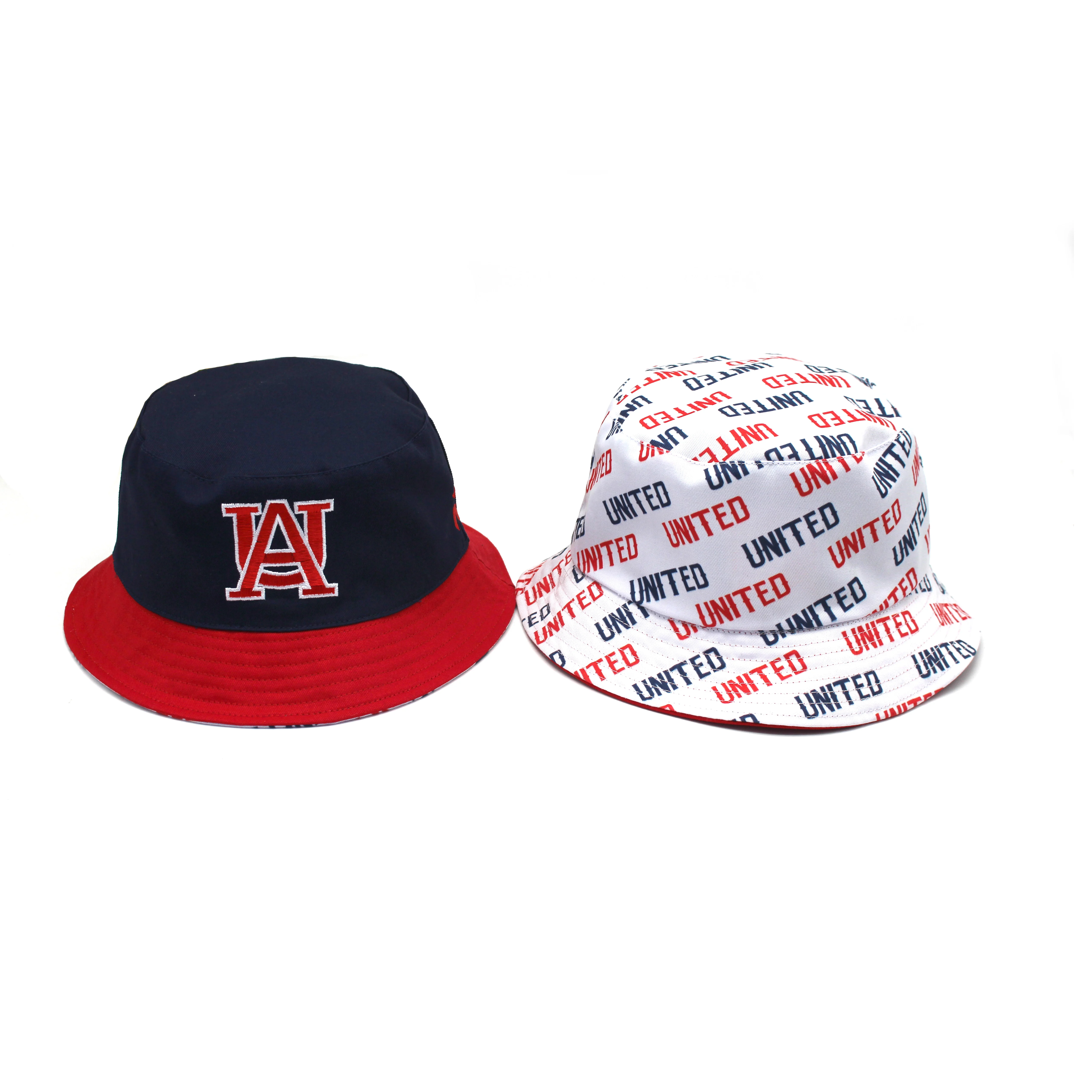 Небольшой заказ 100% хлопок выполненный на двусторонний принт вышивка ведро шляпа оптом