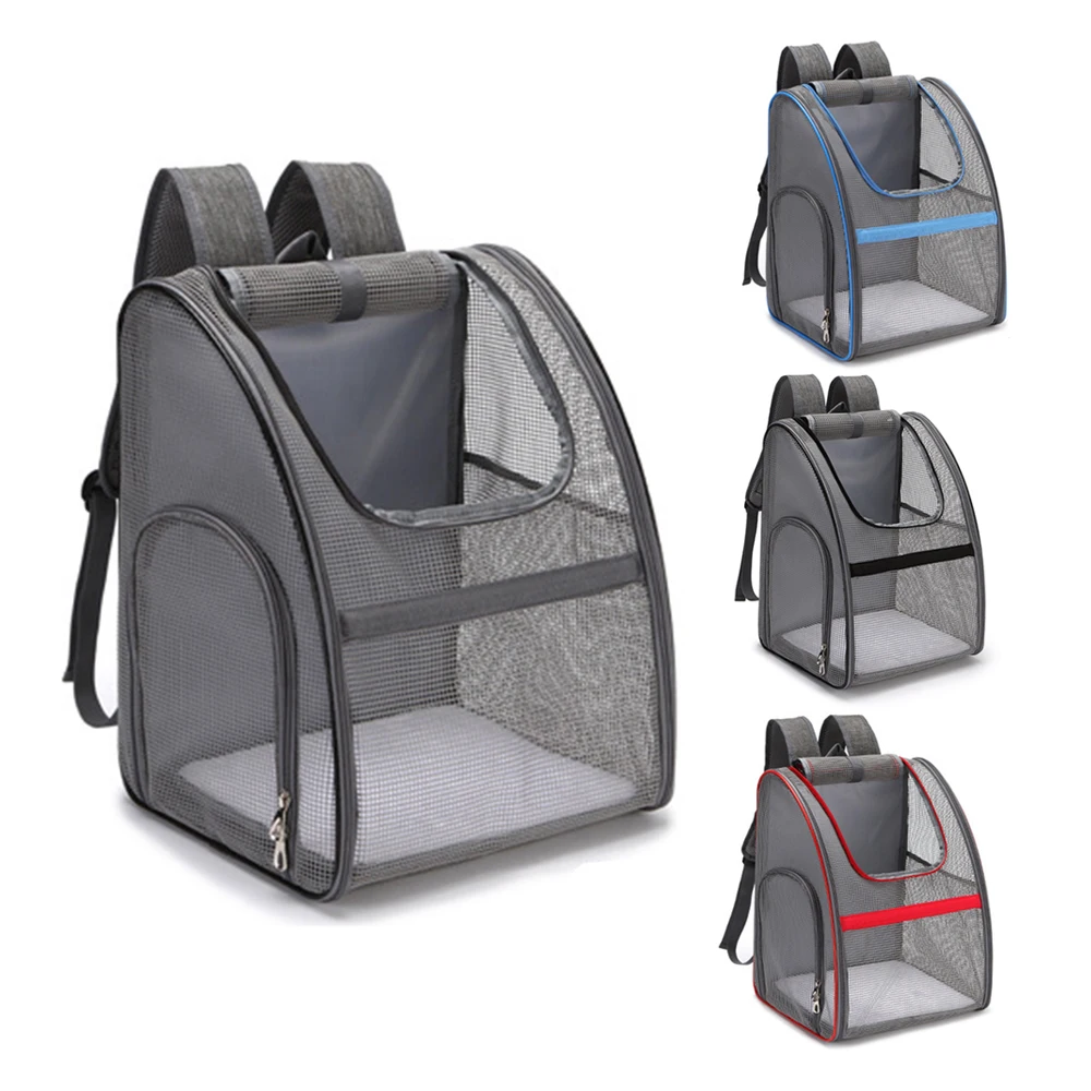 Large Mesh Transport Bag Transparent Airline Approved Pet Carrier Backpack for Dogs & Cats