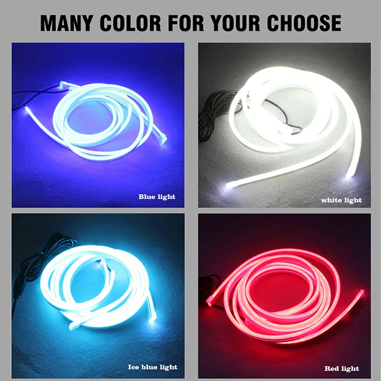 Others Car Light Accessories Flexible Daytime Running Light Strip Universal Decoration Lamp DRL For Car Hood Led Light
