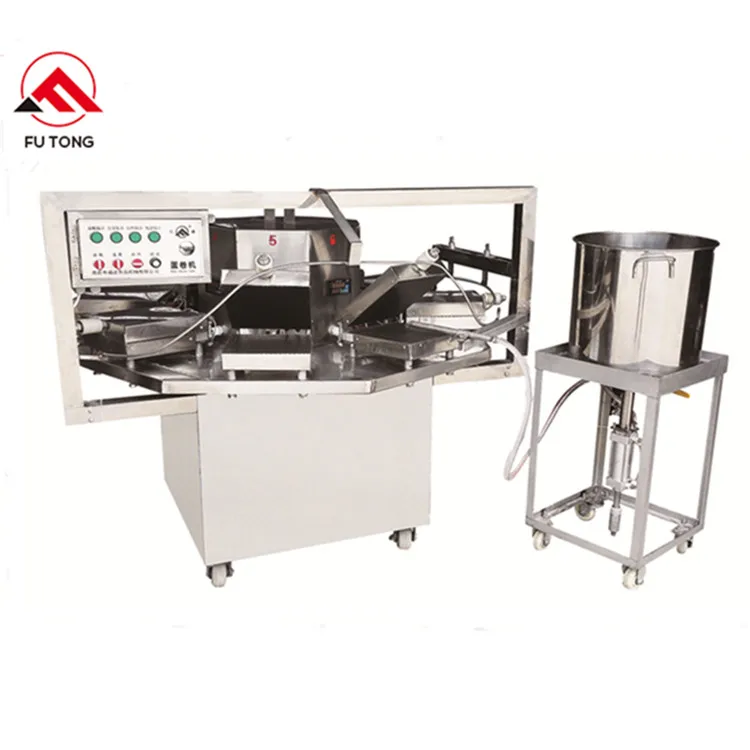 Maquina para hacer rollos de huevo/Maquina para hacer gofres/Maquina Manual para hacer obleas