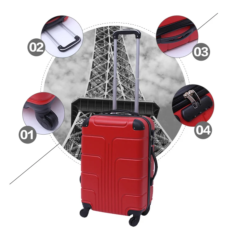 
best luggage ABS luggage set abs hard shell suitcase 