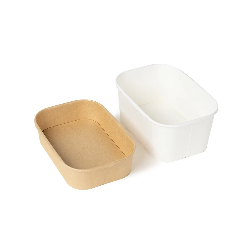 2023 Hot Sale Gift Recycled Custom Rectangle Food Box Paper Container With Lid