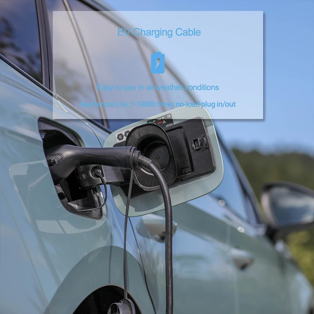 EV Charging Cable Manufacturer Iec 62196-2 Type 2 to Type 2 Male to Female Plug Electric Vehicle Charging Cable