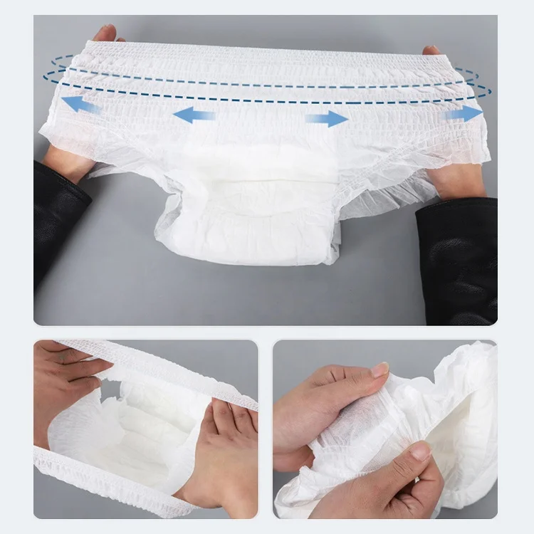 Free Sample Wholesale Cheap Super Thick Elderly Nappies Ladies Incontinence Adult Diaper Pants Pull Up Disposable For Panties