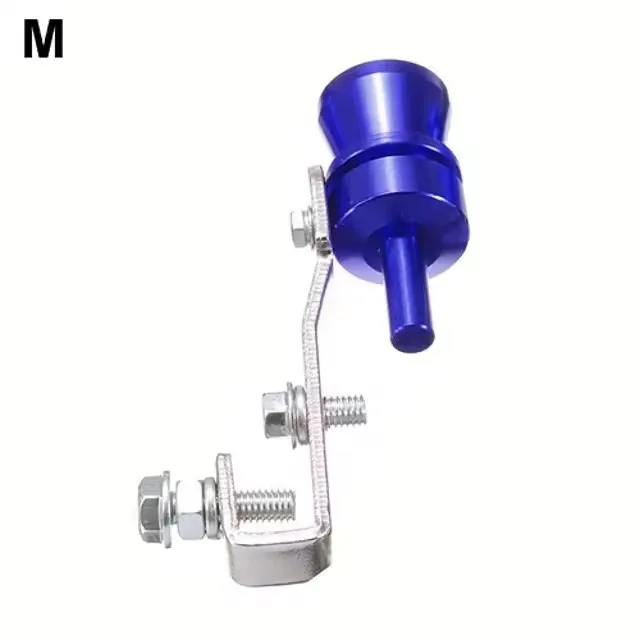 Car Universal Turbo Sound Muffler Exhaust Pipe Blow-off Vale Simulator Whistle Blue Size S/M/L/XL valve Tip Simulator Whistler