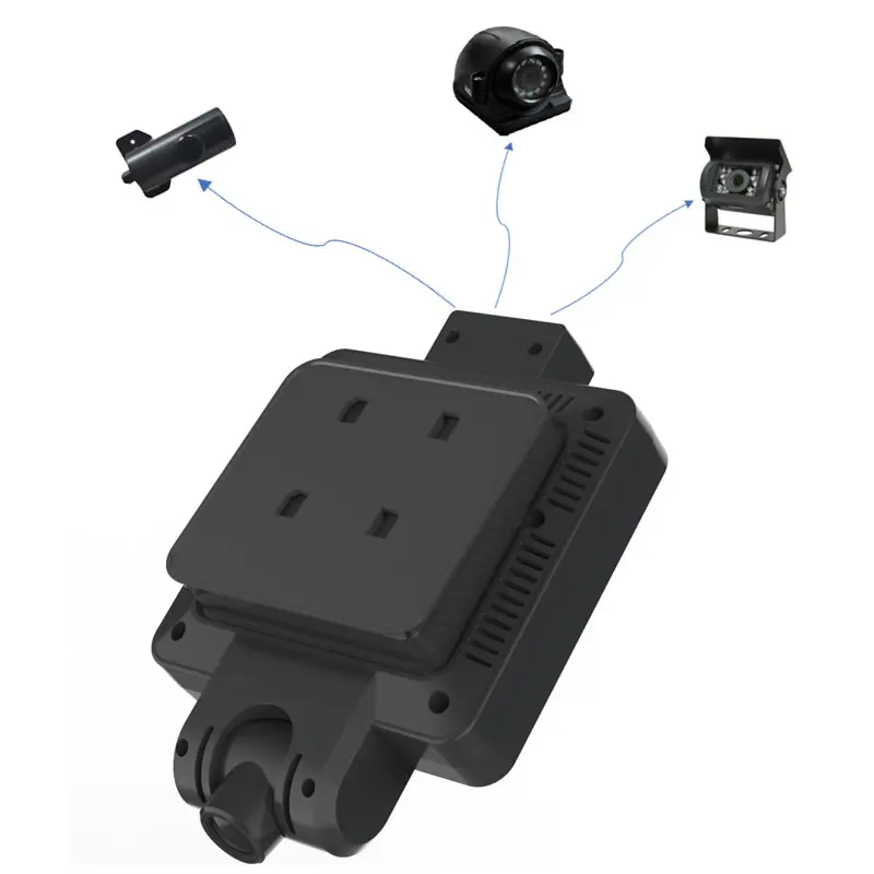 4G 4 channel AI ADAS Dash cam Extended 3 camera truck car van video recorder