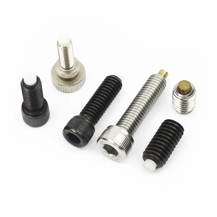 Multiple Soft tip set screw steel & stainless steel socket nylon tip set screw for great price