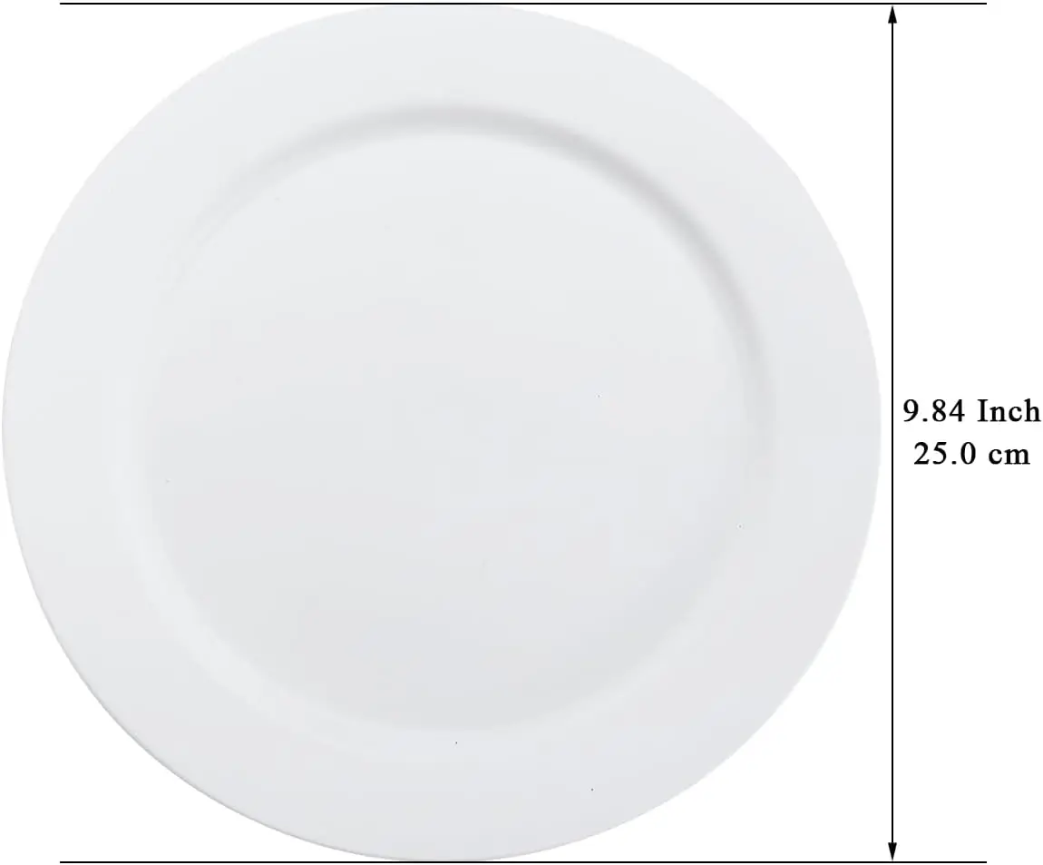 Break and Chip-resistant Durable and Kid-friendly Melamine Dinnerware Set Plastic for Indoor and Outdoor Dishwasher Safe Wedding