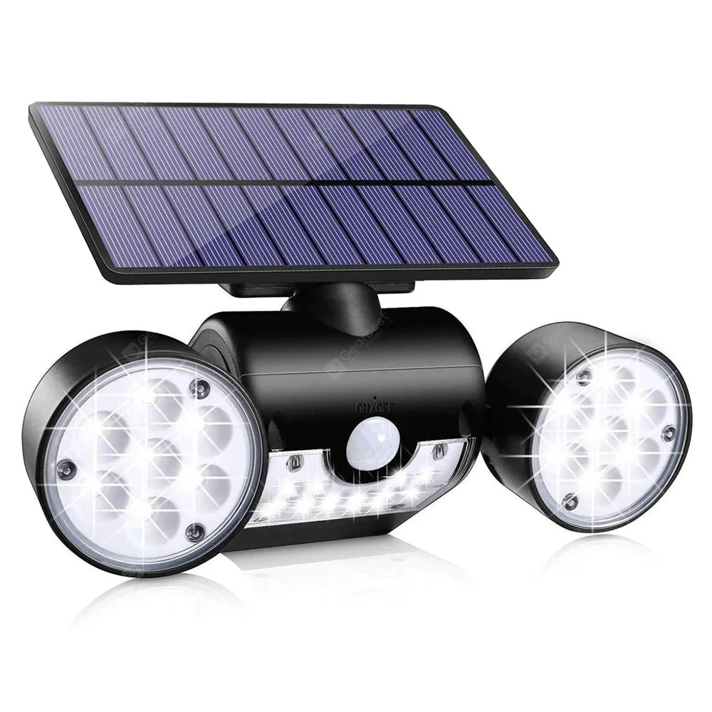
 Настенная лампа на солнечной батарее с датчиком движения, уличный Точечный светильник для сада, 30 светодиодов   (1600064369144)