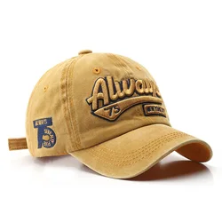 hot selling fashion boutique washed old letters pointed personality street sunshade personalized cap custom baseball cap hat