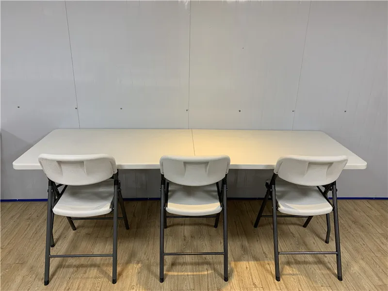 Portable Training Meeting Wedding Folding Stall Outdoor Table and Chairs