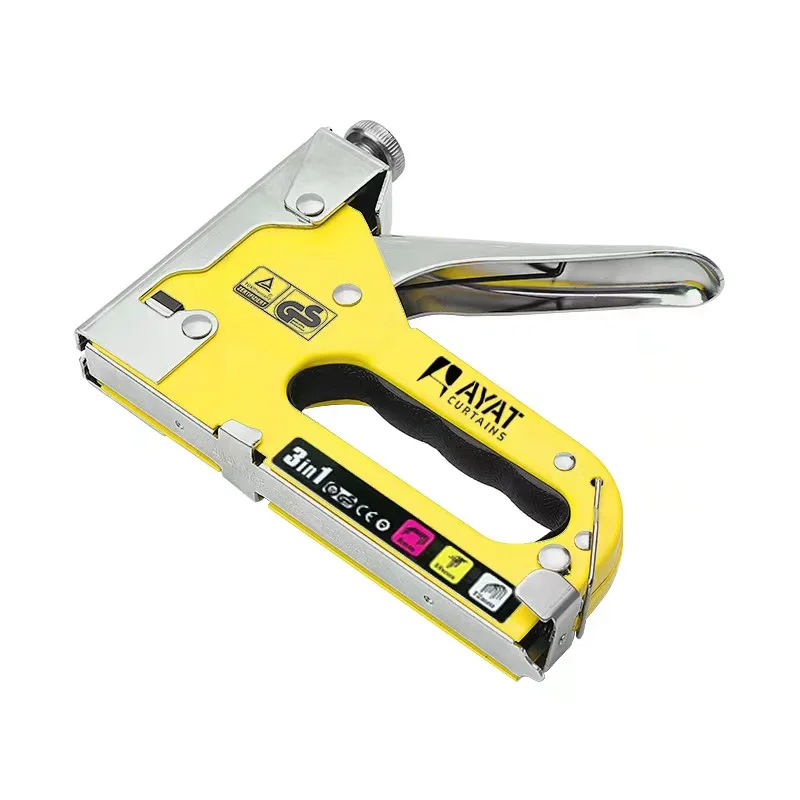 3 In 1 Heavy Duty Nailing Tacker Gun Woodworking Tool For Wood Upholstery Fixing Decoration Carpentry Furniture Hand Staple Gun