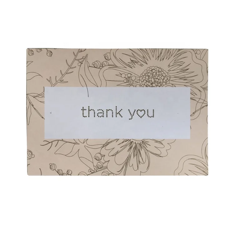custom supporting my business thank you cards with logo and envelope