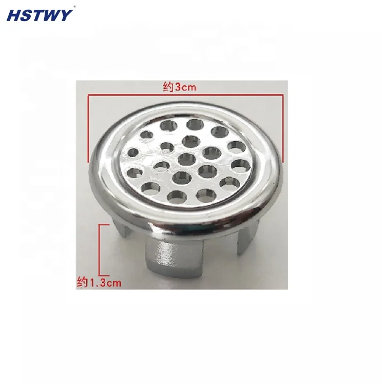 HQ111-2 Sanitary Artistic Sink Round Overflow Cover Ring Tidy Chrome Trim Bathroom Ceramic Basin Accessories