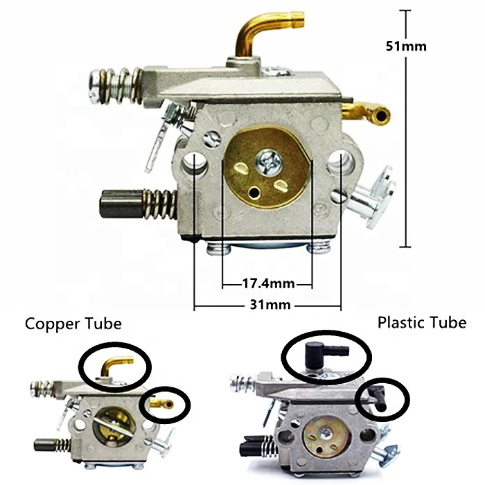 Chainsaw Carburetor Carb 4500 5200 5800 for ZENOAH 4500 5200 5800 52CC 58CC Chinese Chainsaw Replacement