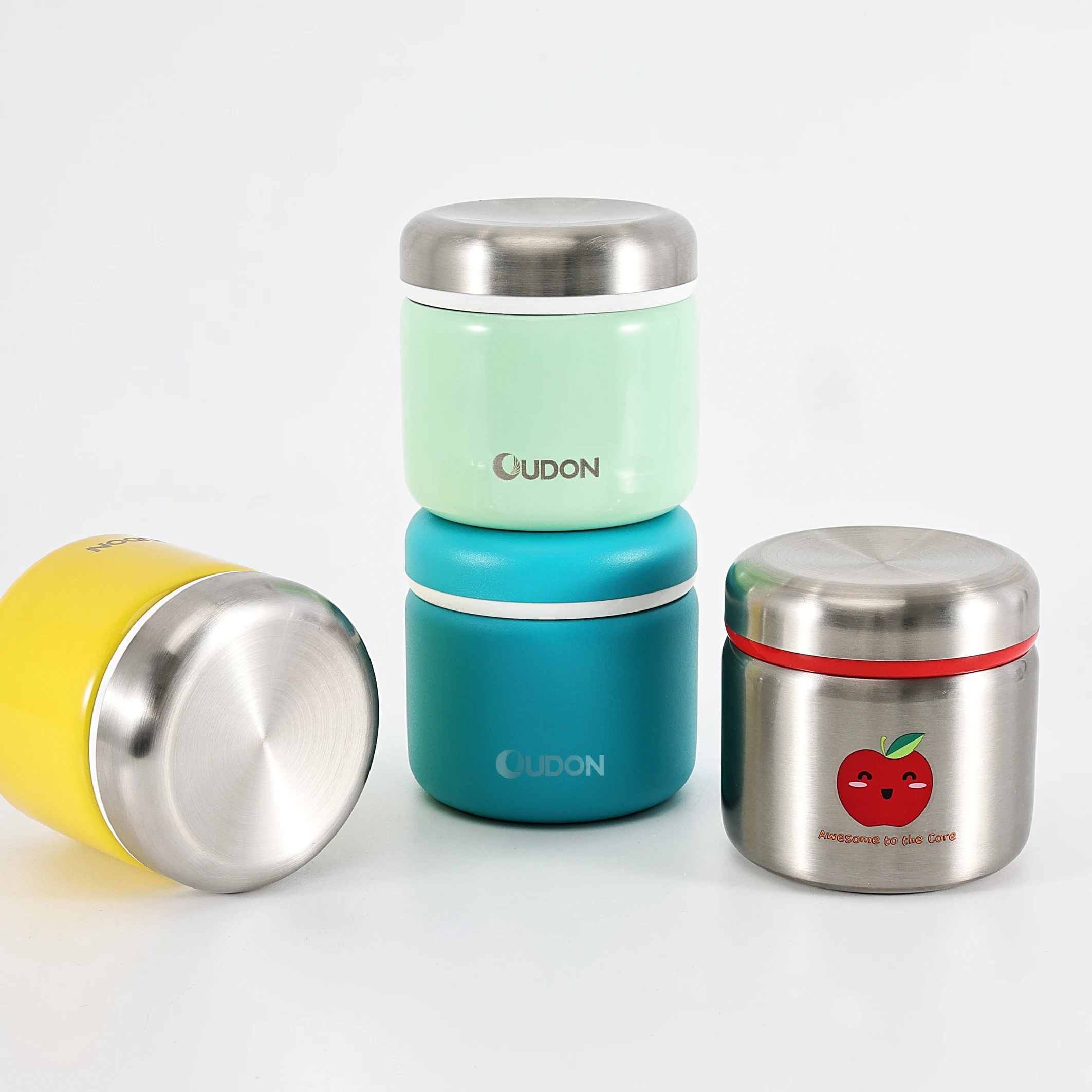 Eco-friendly 270ml Easy To Carry Vacuum Insulated Food Container Stainless Steel Food Flask