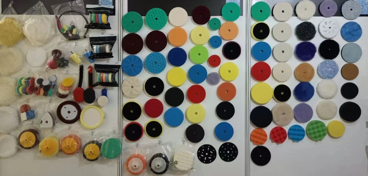 Auto Polishing Wool Polishing Pad 150mm round Hook and Loop Foam Designed for Car Bodies Orbital Application