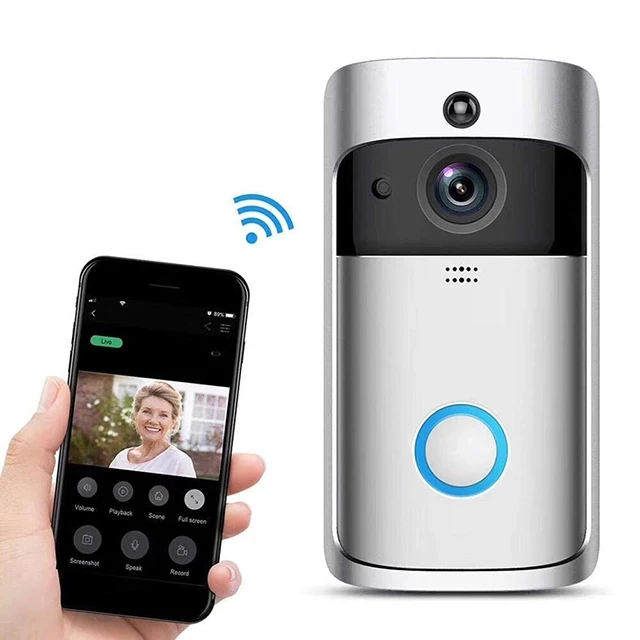 Factory wholesale outdoor ip camera intercom wifi 1080 wireless video doorbell