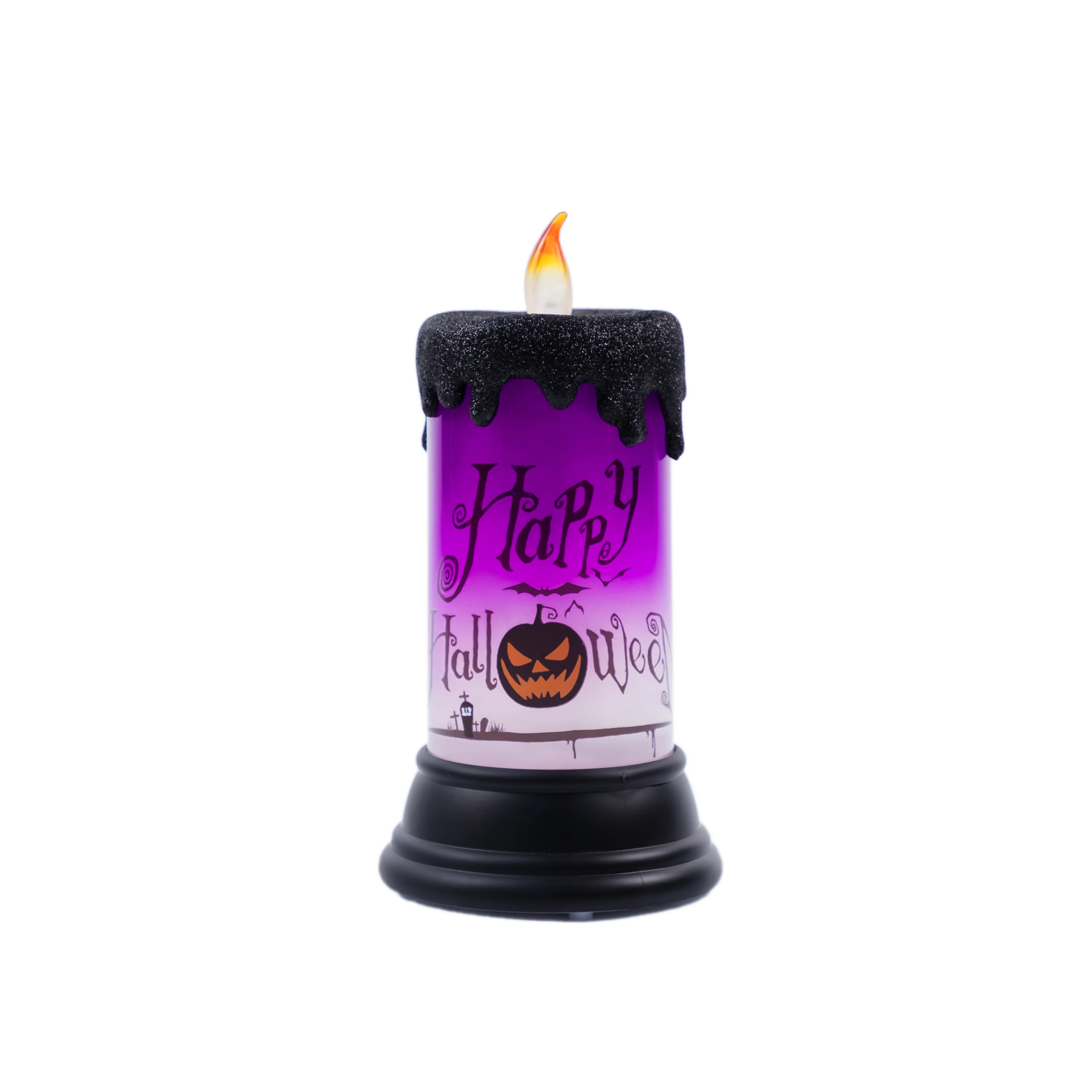 Swirling Glitter Halloween Scary Special Liquid Decoration 2020 New Product Home Led Water Lantern Candle