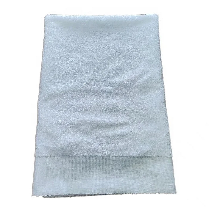 Wholesale Ahram Towel 100% Polyester 105*210 CM Ihram Ehram Ahram for Men White Woven Jacquard OEM Rectangle Towel Set QUICK-DRY
