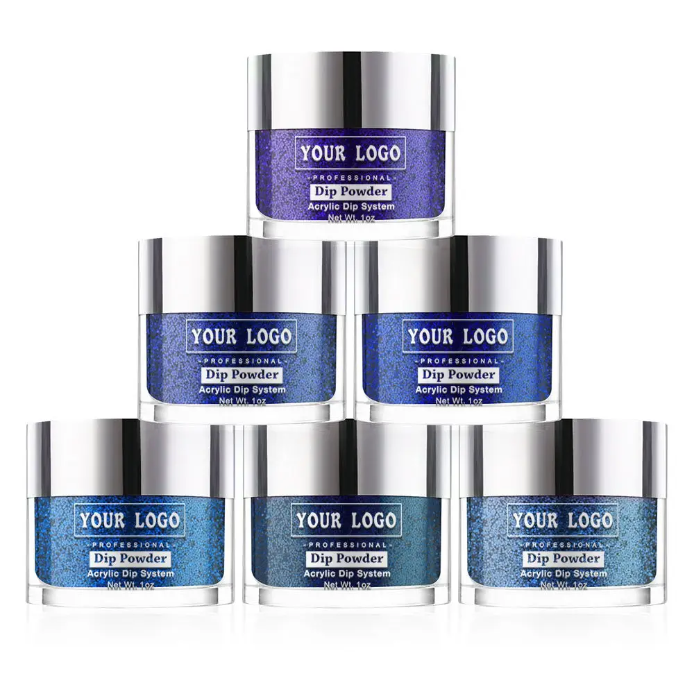 1Oz-2Oz Dipping Powder Acrylic Jar With Yellow