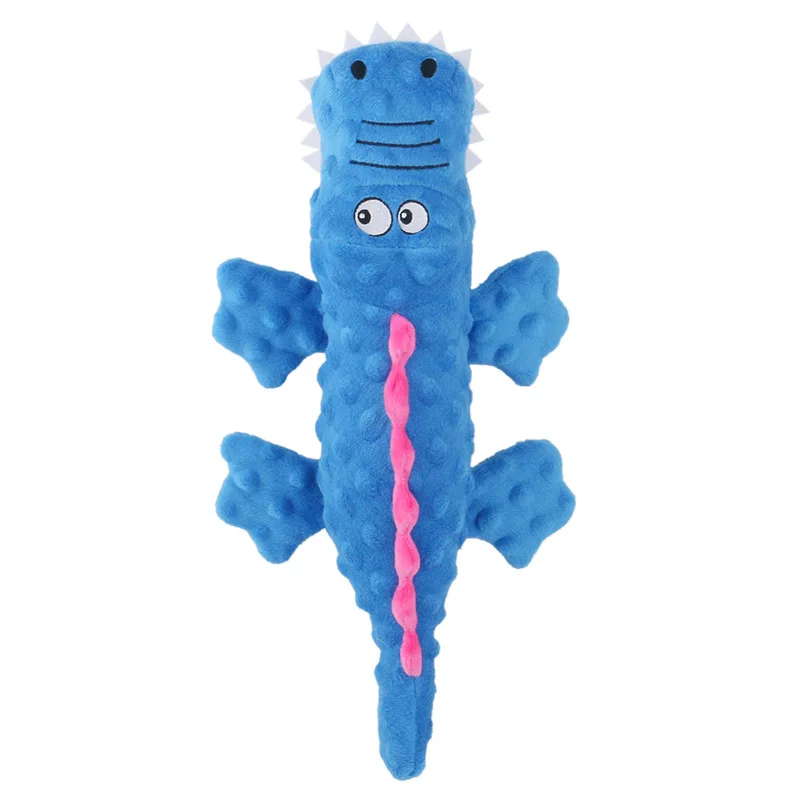 JOYSING New Cute Cartoon Alligator Plush Toy for Pets Nylon Material Bite-Resistant Dog Toy Dog Squeaky Plush Toy