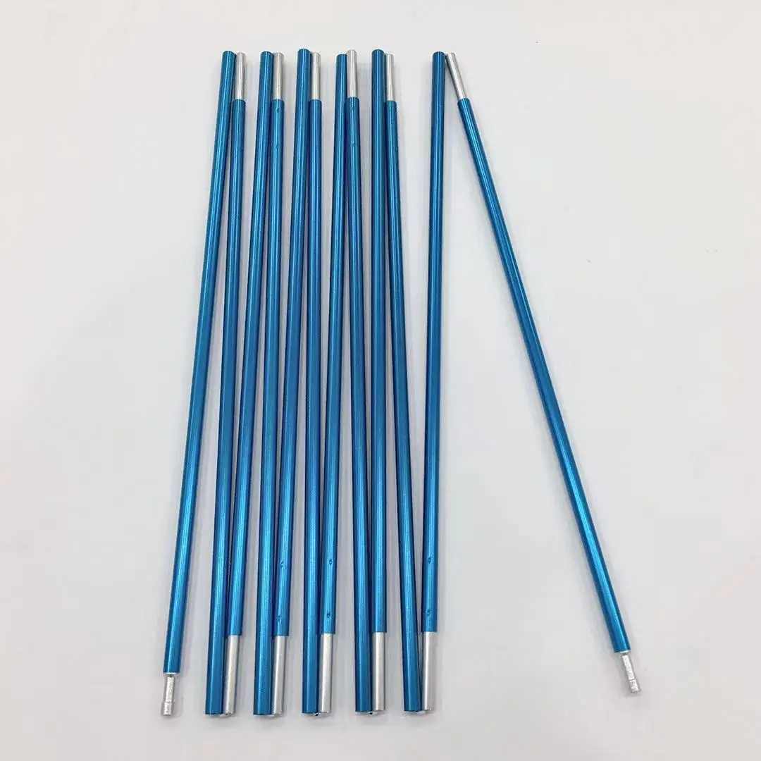 Aluminum pole connection in aluminum tent tube