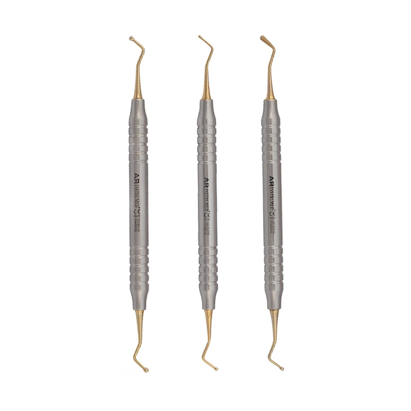 Dental Ball Burnishers Spatula Tit Coated Set Dental Instruments Stainless Steel Surgical Dental Filling Instrument