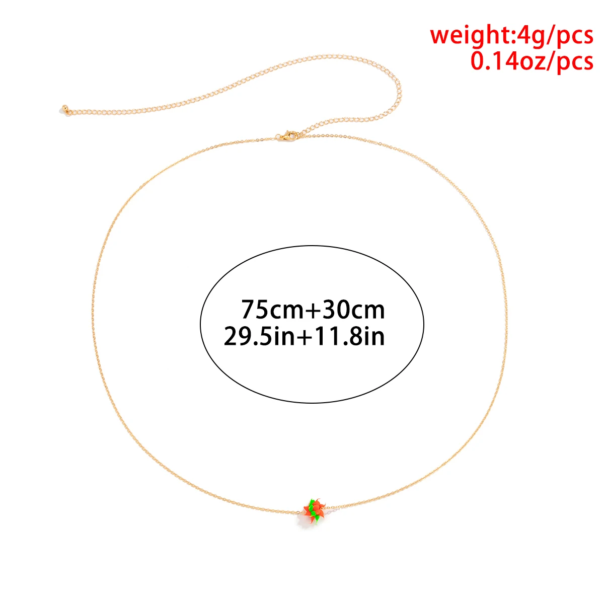  SHIXIN New Arrival Red Green Soft Pottery Beaded Waist Chain Cute Clay Link Belly Handmade Body Jewelry