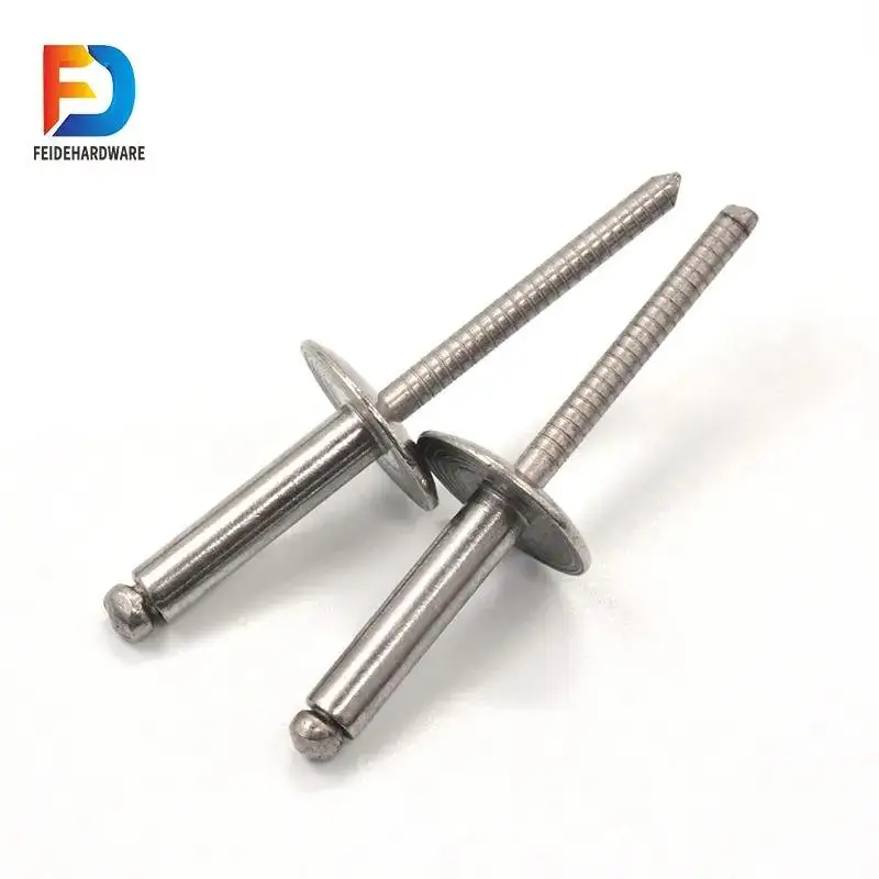 Manufacturers Stainless Steel Fastener Pop Domed Head Open End Blind Rivet Flat Head Blind Rivets