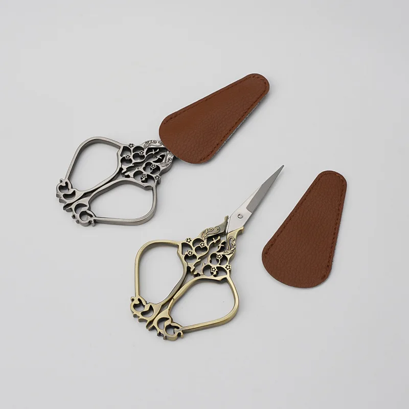 Embroidery Scissors Cover High Quality Leather Scissor Protector Sheath