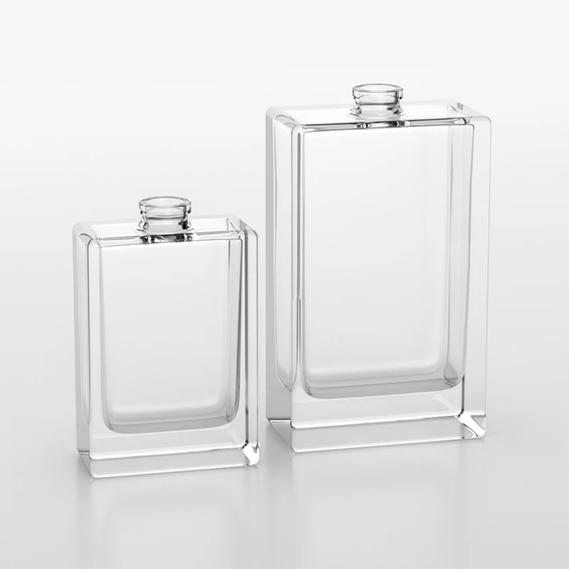 Wholesale premium perfume glass bottle perfume 50ml 60ml with aluminum spray cover