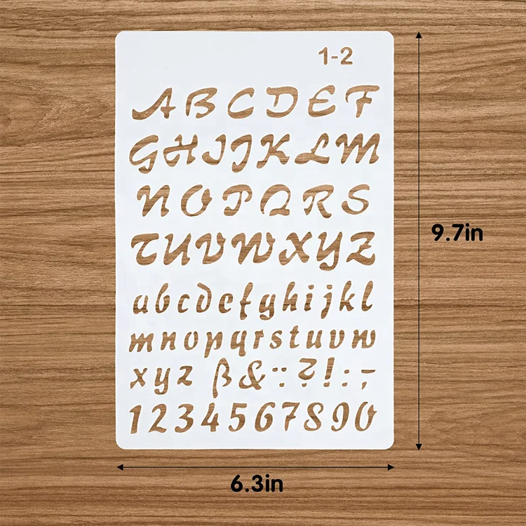 Трафареты пластиковые для детского рисования 6 3x9 7 дюйма 12 шт.