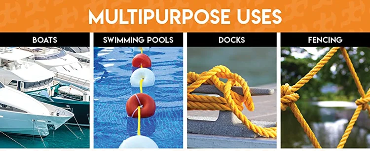 Twisted Ropes PE Monofilament Ropes and Twine Size 1mm - 32mm High Quality Cheap prices