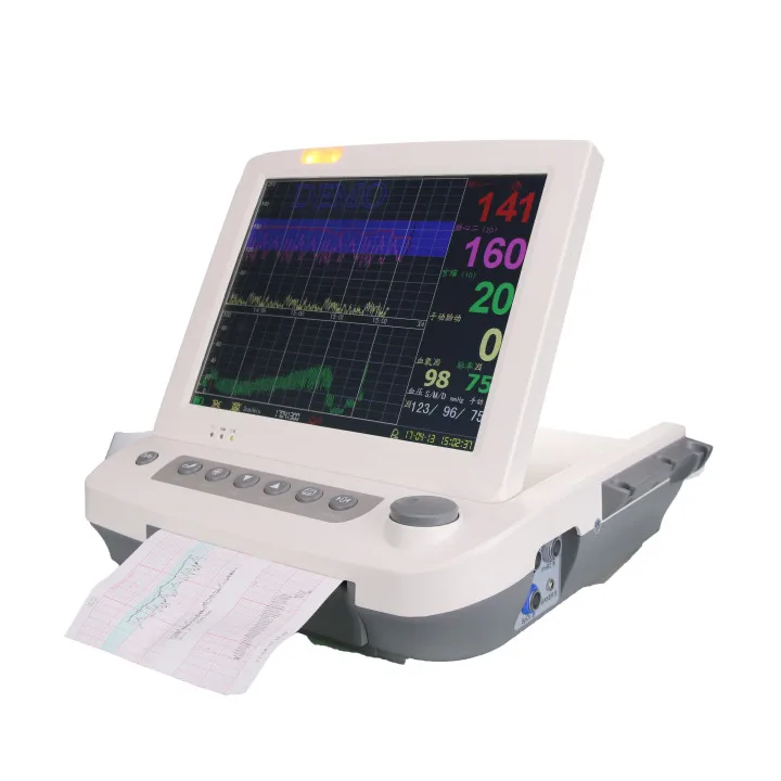 
Clinical use of multilingual optional fetal heart rate maternal monitor 