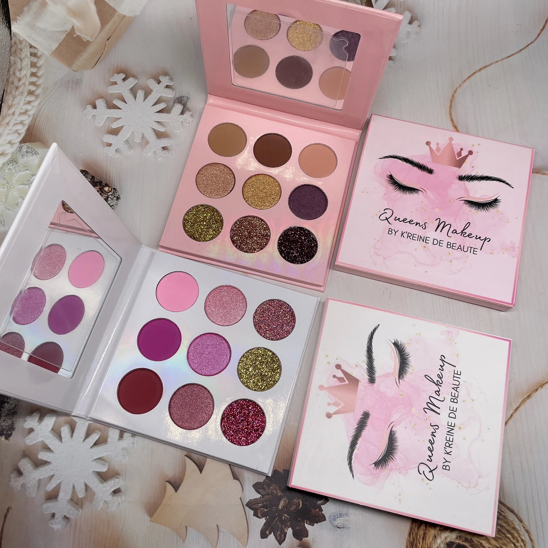 Newest Arrival Matte Eyeshadow Palette Private Label High Pigment Shimmer Eye Shadow Palette