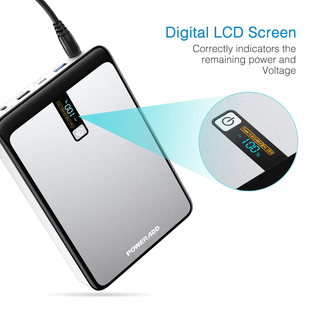 30000 mAh портативное зарядное устройство Qc 3 0 Быстрая зарядка двойной Usb внешний аккумулятор для