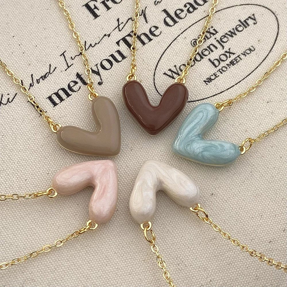 Vershal B-143 18K Gold Plated  Minimalist Fashion Jewelry Necklace 2023 New Design Creative Love Pendant Necklace