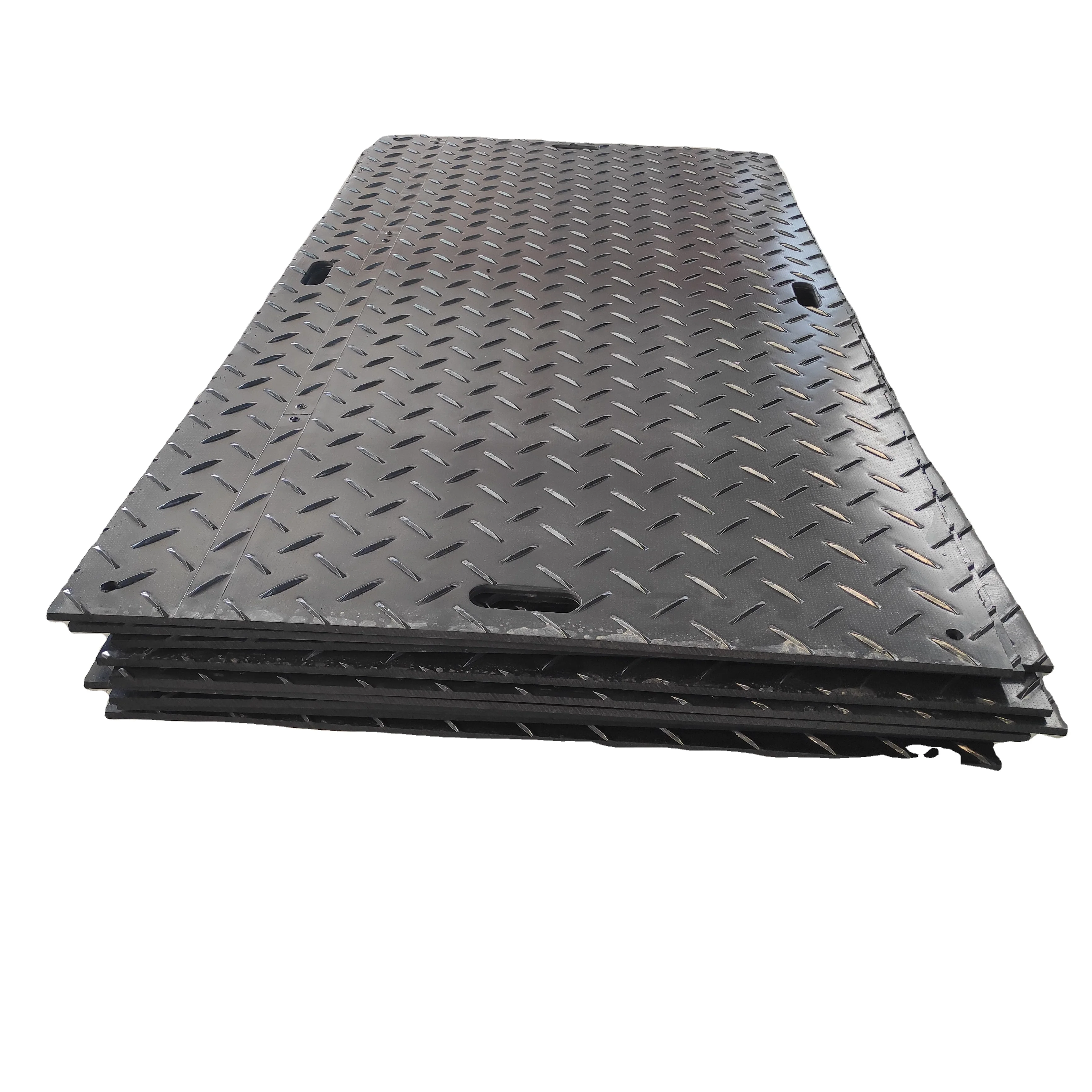 Temporary HDPE Construction Track Protection Ground Mat/4*8ft protection ground cover mats