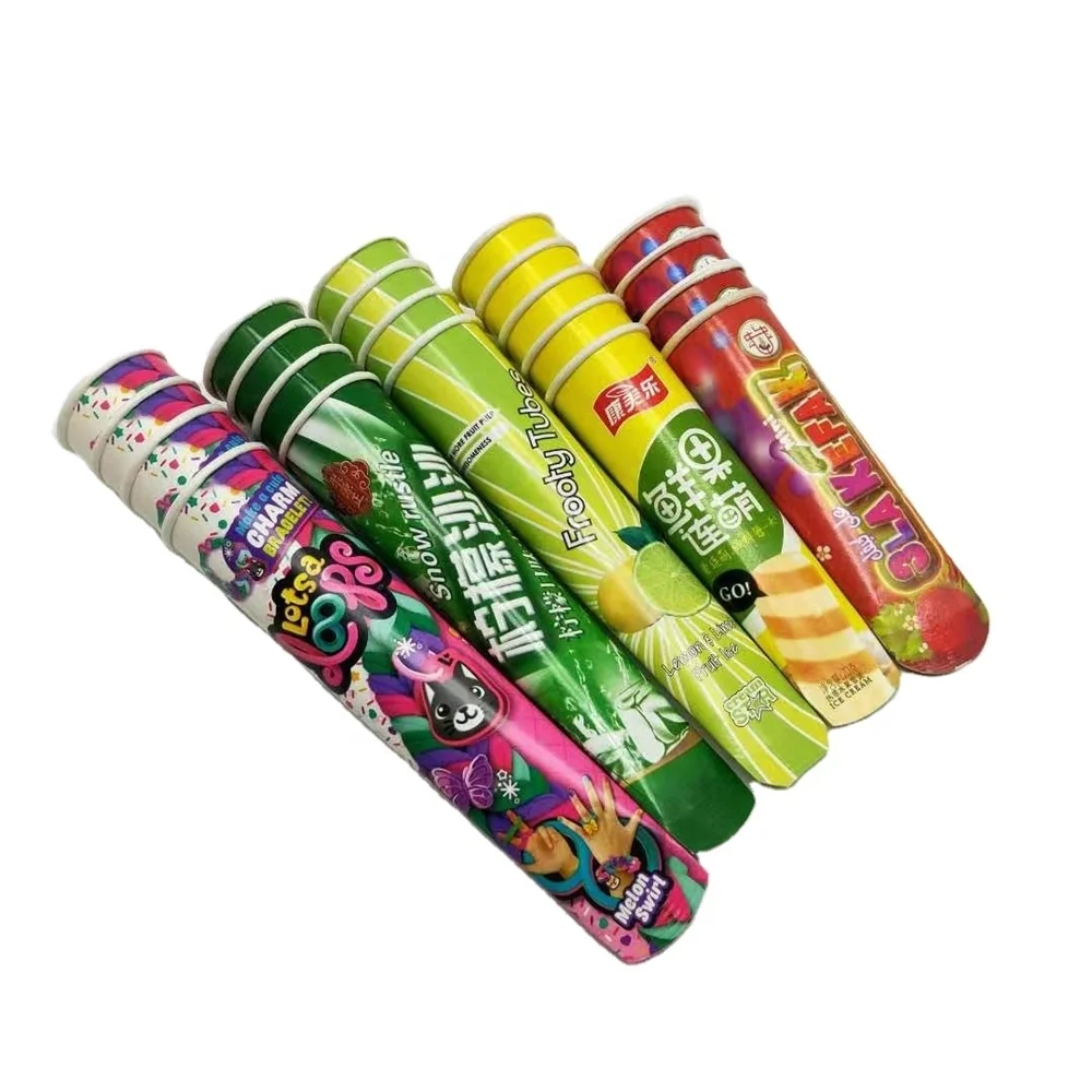 biodegradable alcohol prevent aluminum foil cardboard paper calippo popsicle tube