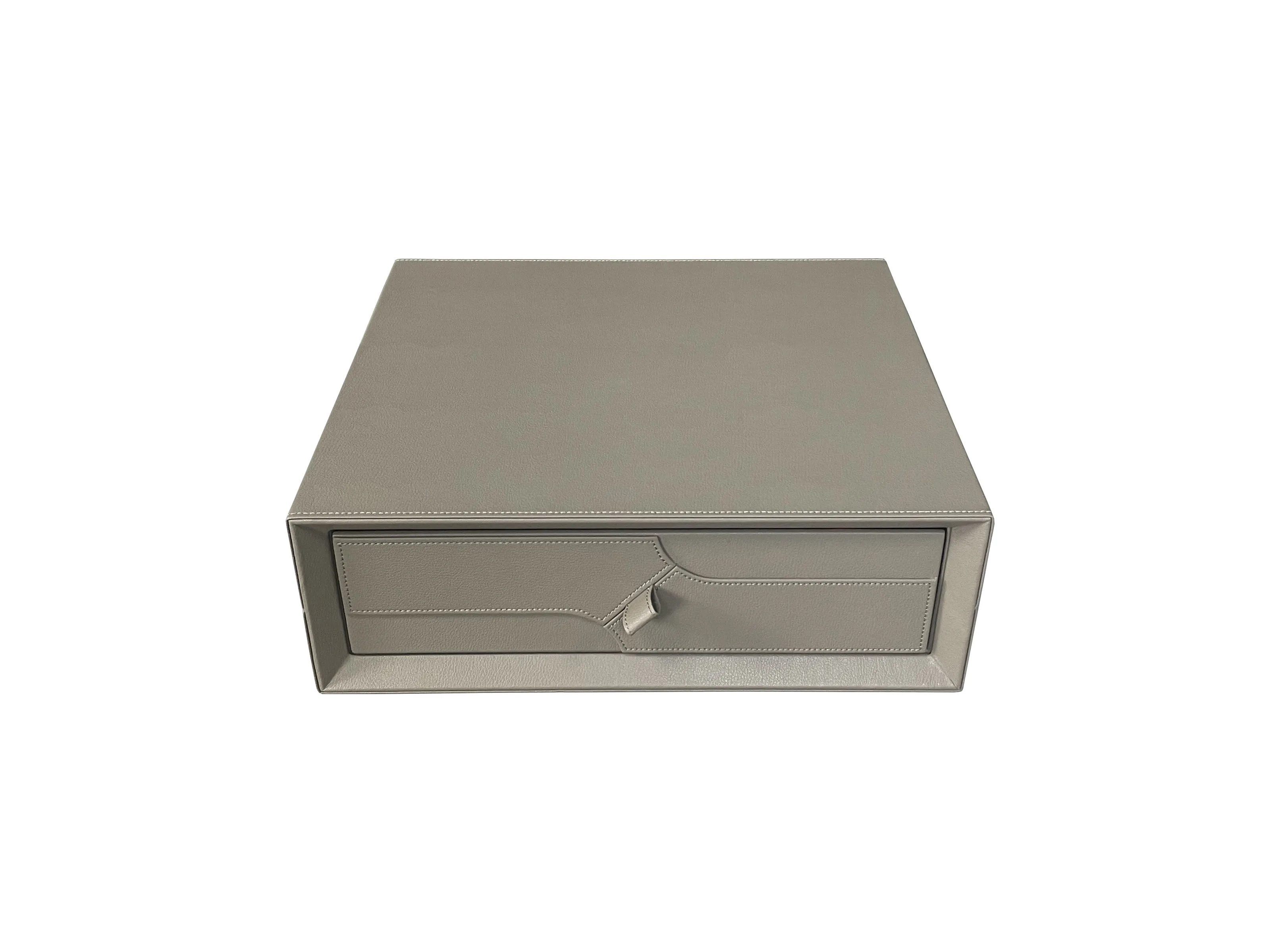 Smart home Luxury Leather Safe box money deposit box Anti-theft Password Fingerprint Jewelry Box