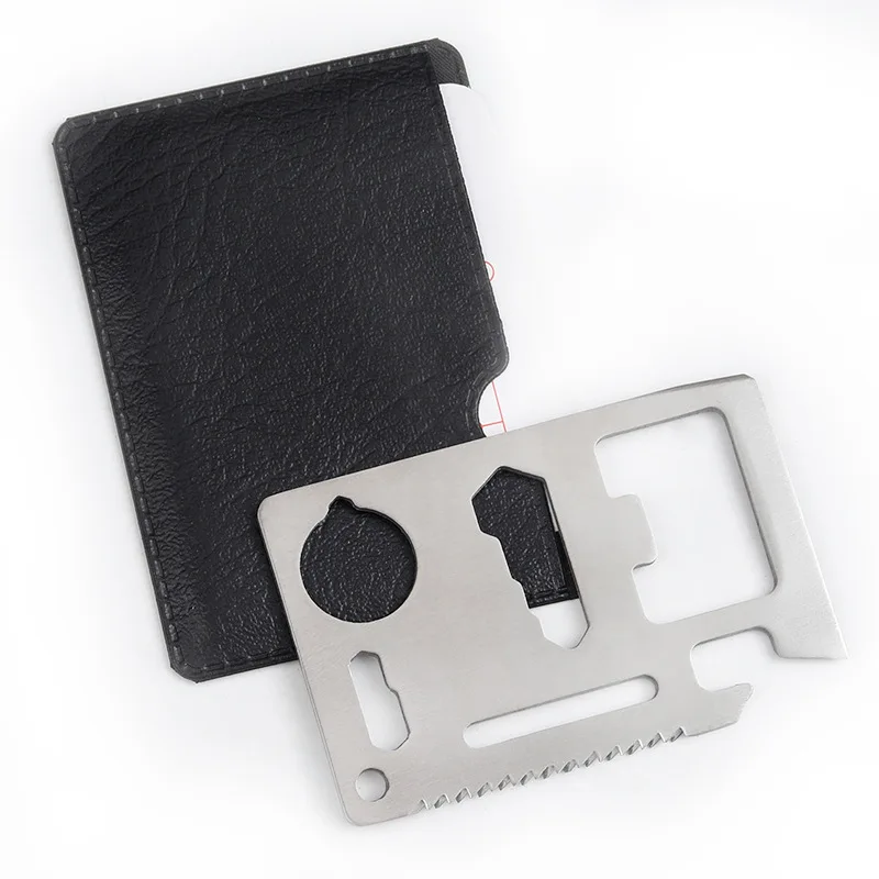 Mini Pocket Survival Business Multi Function Knife Credit Tool Set Fishing Gear Hook Card