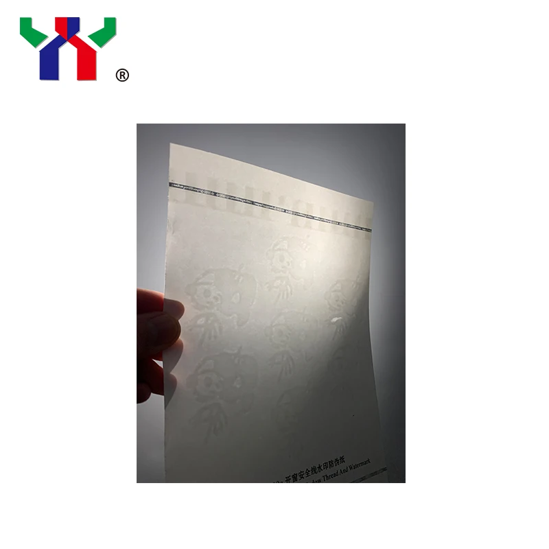 
A4 Security Paper With Window Thread And Watermark,100g 