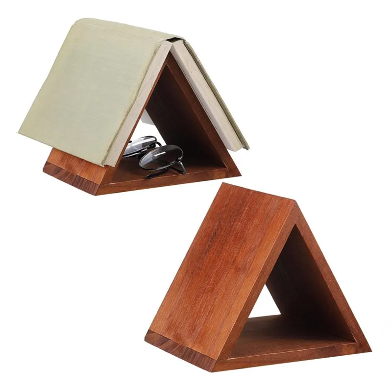 Bookend Newspaper Rack Triangle Desktop Magazine Stand Ends Newspaper Holder Organisation Rack